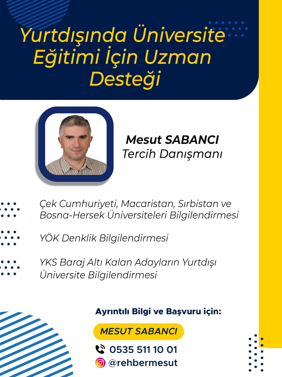 2024 YKS Üniversite YÖS tercihleri hizmeti, yurtdışı üniversiteler için tercihler